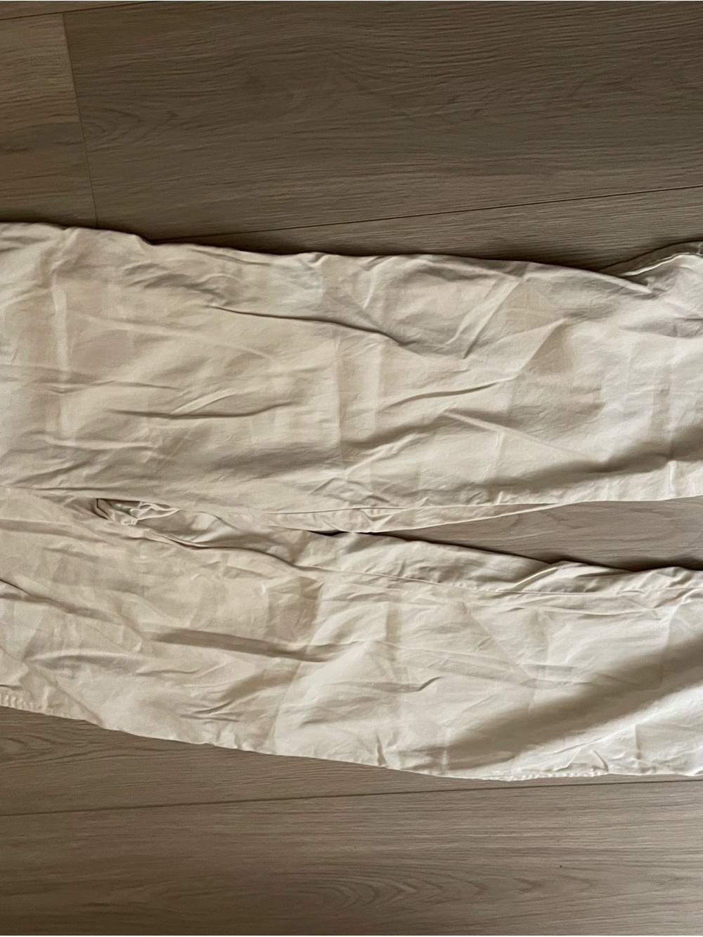 Aritzia Women's Straight-Leg Linen Cotton blend Trousers in Light Beige